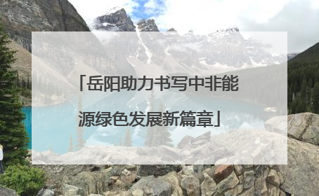 岳阳助力书写中非能源绿色发展新篇章