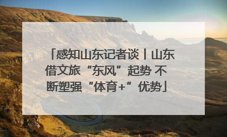 感知山东记者谈丨山东借文旅“东风”起势 不断塑强“体育+”优势