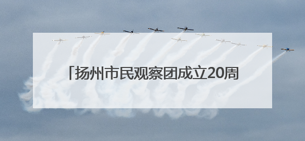 扬州市民观察团成立20周年，198人团队用脚步丈量文明 让城市更有温度