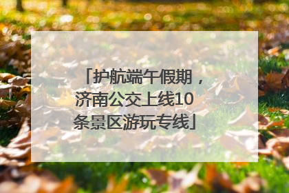 护航端午假期，济南公交上线10条景区游玩专线