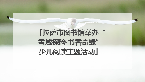 拉萨市图书馆举办“雪域探险·书香奇缘”少儿阅读主题活动