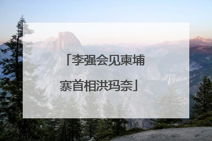 李强会见柬埔寨首相洪玛奈