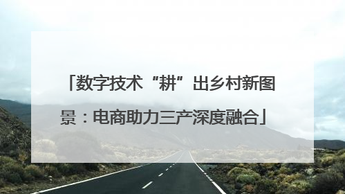 数字技术“耕”出乡村新图景：电商助力三产深度融合