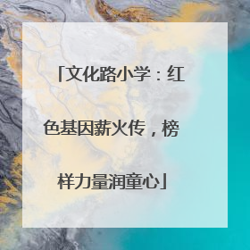 文化路小学：红色基因薪火传，榜样力量润童心