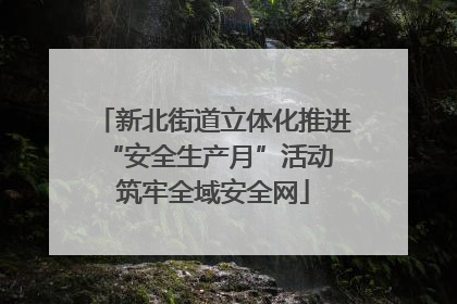新北街道立体化推进“安全生产月”活动 筑牢全域安全网