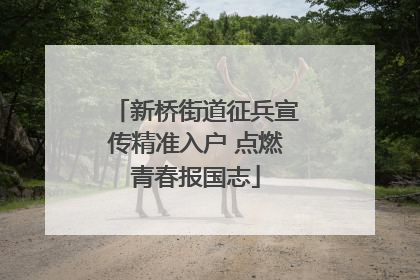 新桥街道征兵宣传精准入户 点燃青春报国志