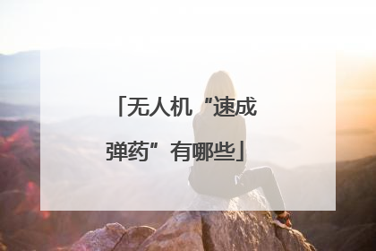 无人机“速成弹药”有哪些
