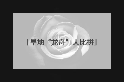 旱地“龙舟”大比拼
