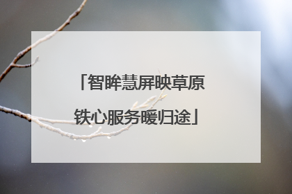 智眸慧屏映草原 铁心服务暖归途