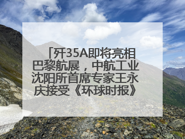 歼35A即将亮相巴黎航展，中航工业沈阳所首席专家王永庆接受《环球时报》专访：未来数量可以有很多