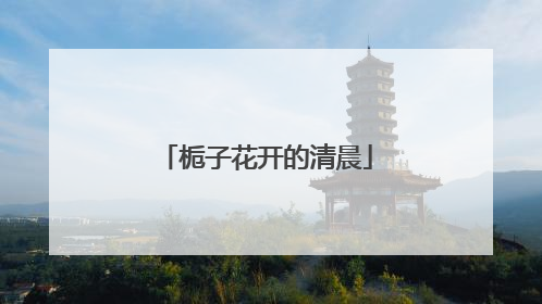 栀子花开的清晨