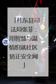 桂东县司法局张菲：用智慧与温情织就社区矫正安全网