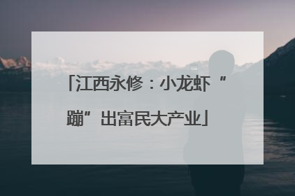 江西永修：小龙虾“蹦”出富民大产业