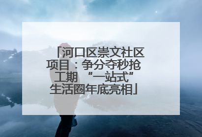 河口区崇文社区项目：争分夺秒抢工期 “一站式”生活圈年底亮相