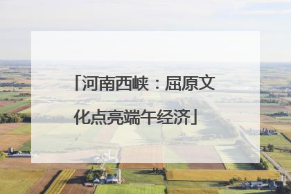 河南西峡：屈原文化点亮端午经济
