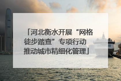 河北衡水开展“网格徒步踏查”专项行动 推动城市精细化管理
