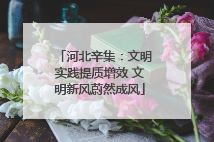 河北辛集：文明实践提质增效 文明新风蔚然成风