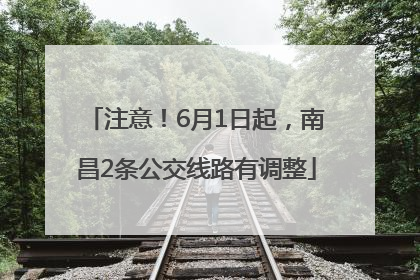 注意！6月1日起，南昌2条公交线路有调整