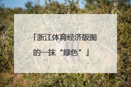 浙江体育经济版图的一抹“绿色”