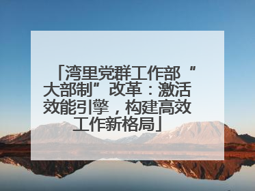 湾里党群工作部“大部制”改革：激活效能引擎，构建高效工作新格局