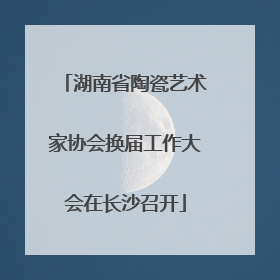 湖南省陶瓷艺术家协会换届工作大会在长沙召开