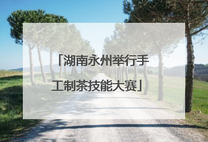 湖南永州举行手工制茶技能大赛
