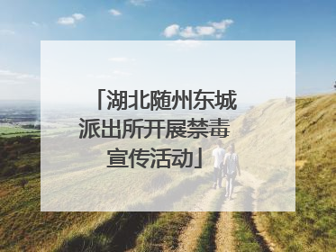 湖北随州东城派出所开展禁毒宣传活动