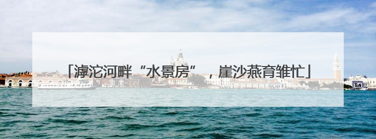 滹沱河畔“水景房”，崖沙燕育雏忙