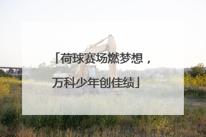 荷球赛场燃梦想，万科少年创佳绩