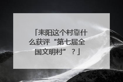 耒阳这个村靠什么获评“第七届全国文明村”？