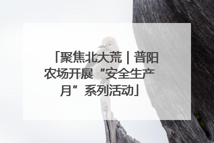 聚焦北大荒｜普阳农场开展“安全生产月”系列活动