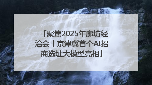 聚焦2025年廊坊经洽会丨京津冀首个AI招商选址大模型亮相