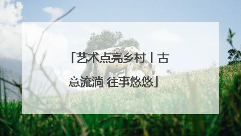 艺术点亮乡村丨古意流淌 往事悠悠