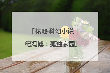 花地·科幻小说｜纪冯博：孤独家园