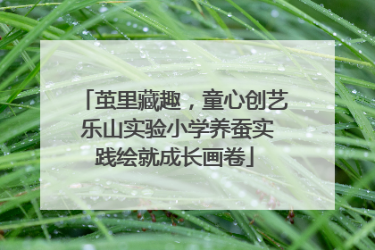 茧里藏趣，童心创艺 乐山实验小学养蚕实践绘就成长画卷