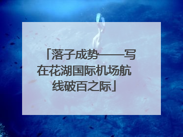 落子成势——写在花湖国际机场航线破百之际