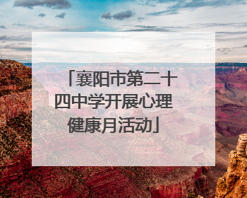 襄阳市第二十四中学开展心理健康月活动