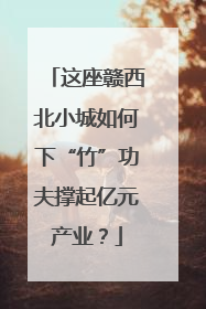 这座赣西北小城如何下“竹”功夫撑起亿元产业？