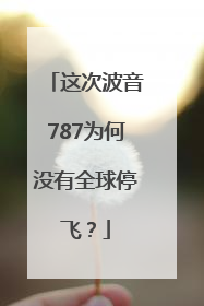 这次波音787为何没有全球停飞？