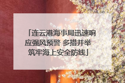 连云港海事局迅速响应强风预警 多措并举筑牢海上安全防线