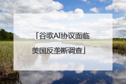 谷歌AI协议面临美国反垄断调查
