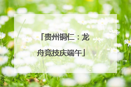 贵州铜仁：龙舟竞技庆端午