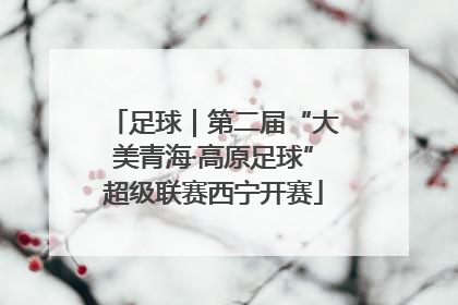 足球｜第二届“大美青海·高原足球”超级联赛西宁开赛