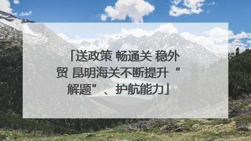 送政策 畅通关 稳外贸 昆明海关不断提升“解题”、护航能力