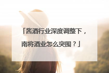 酱酒行业深度调整下，南将酒业怎么突围？