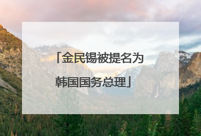 金民锡被提名为韩国国务总理