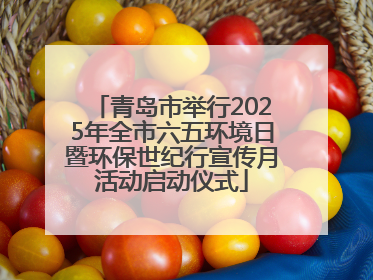 青岛市举行2025年全市六五环境日暨环保世纪行宣传月活动启动仪式