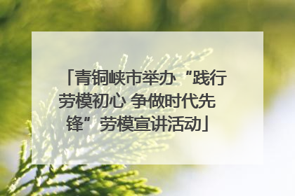 青铜峡市举办“践行劳模初心 争做时代先锋”劳模宣讲活动