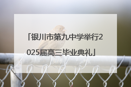 银川市第九中学举行2025届高三毕业典礼