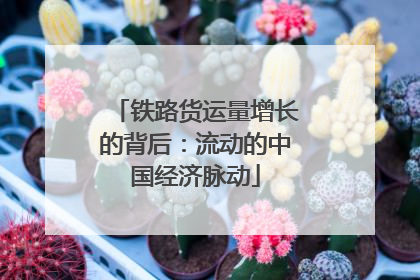 铁路货运量增长的背后：流动的中国经济脉动